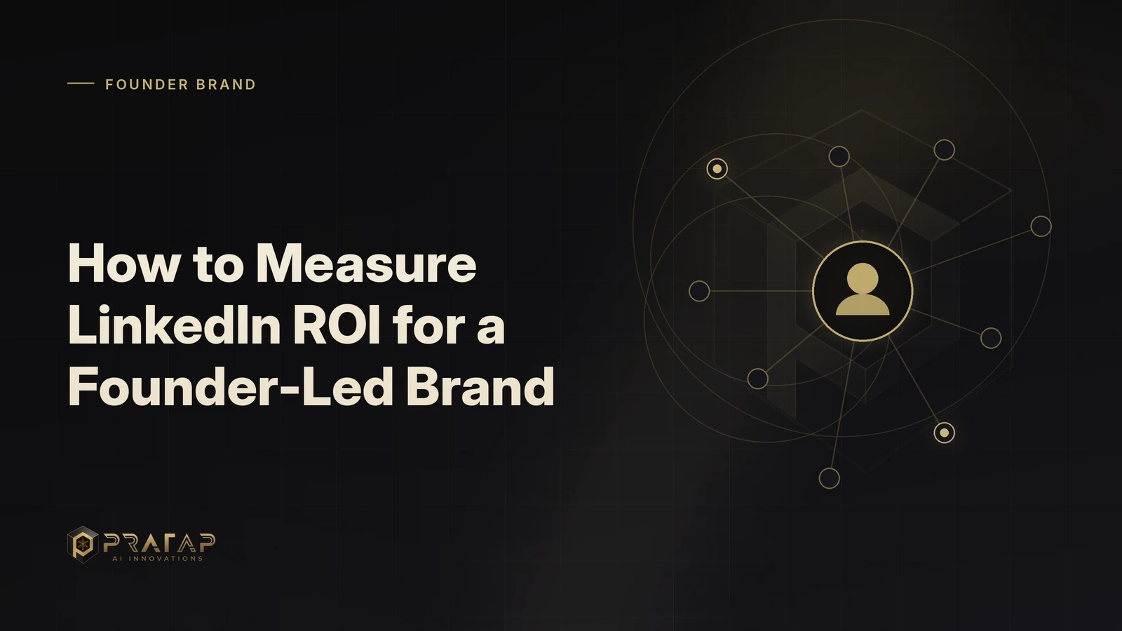 Pratap AI blog cover about linkedin growth: How to Measure LinkedIn ROI for a Founder-Led Brand
